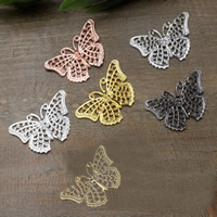 Brass Cabochon, Butterfly, plated nickel, lead & cadmium free 