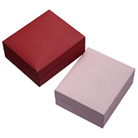 boîtes à collier en carton, avec Colle Film & velours de coton, rectangle, plus de couleurs à choisir Vendu par PC