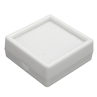Karton Schnittstellenanzeige, mit Schwamm, Quadrat, weiß, 41x41x16mm, 48PCs/Tasche, verkauft von Tasche