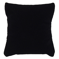 Velveteen Jewelry Display Pillow, with Sponge, Rectangle, black 