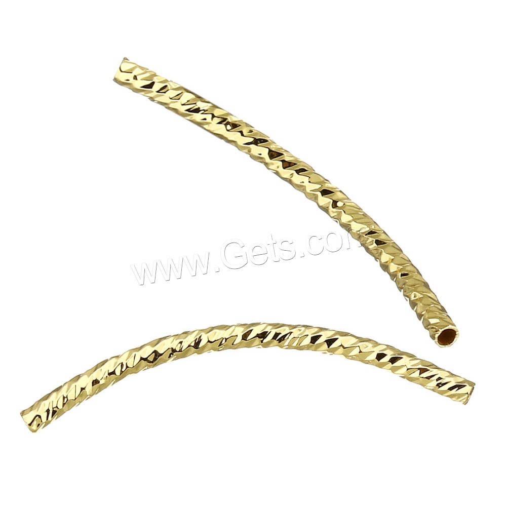 Brass Tube Beads, Curved Tube, plated, different size for choice, more colors for choice, Sold By PC