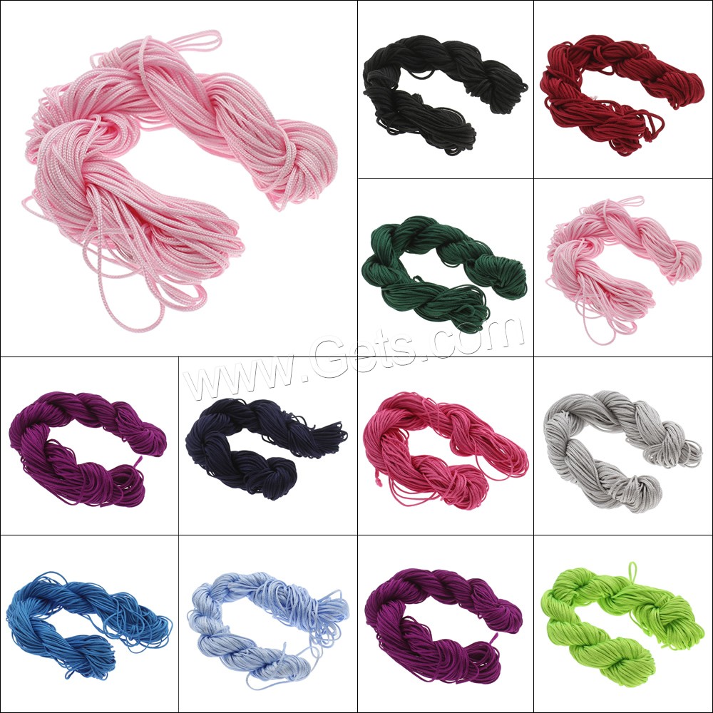cordón de poliamida, Nylón, diverso tamaño para la opción, más colores para la opción, longitud:aproximado 280 m, 10PCs/Bolsa, Vendido por Bolsa