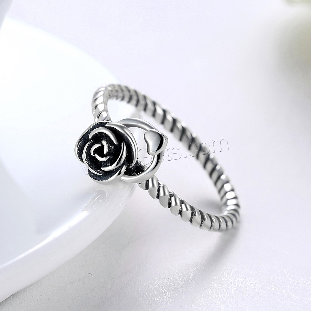 Thailand Sterling Silver, Flower, different size for choice & for woman, 9x9mm, Sold By PC