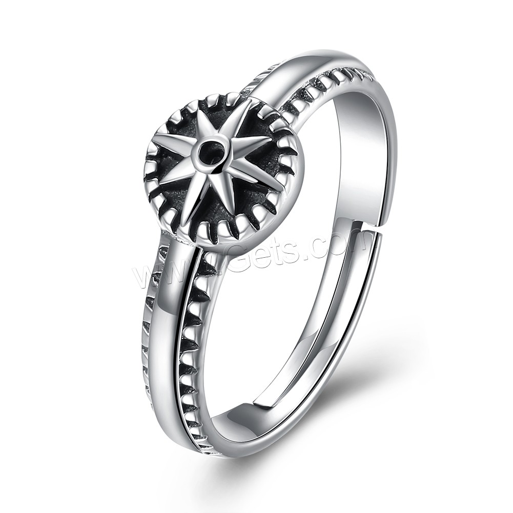 Favourer ® палец кольцо, Таиланд, Плоская круглая форма, разный размер для выбора & Женский, 8x8mm, продается PC