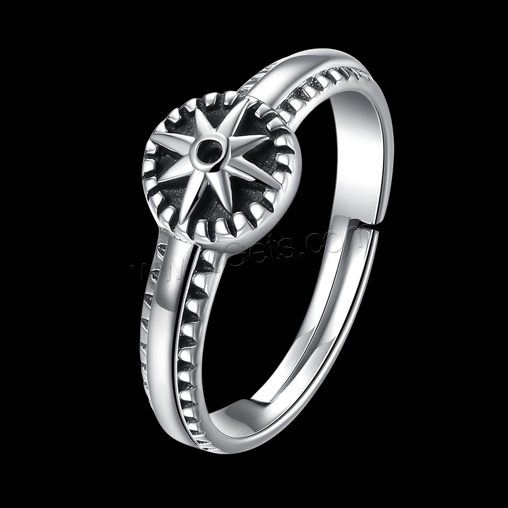 Favourer ® палец кольцо, Таиланд, Плоская круглая форма, разный размер для выбора & Женский, 8x8mm, продается PC