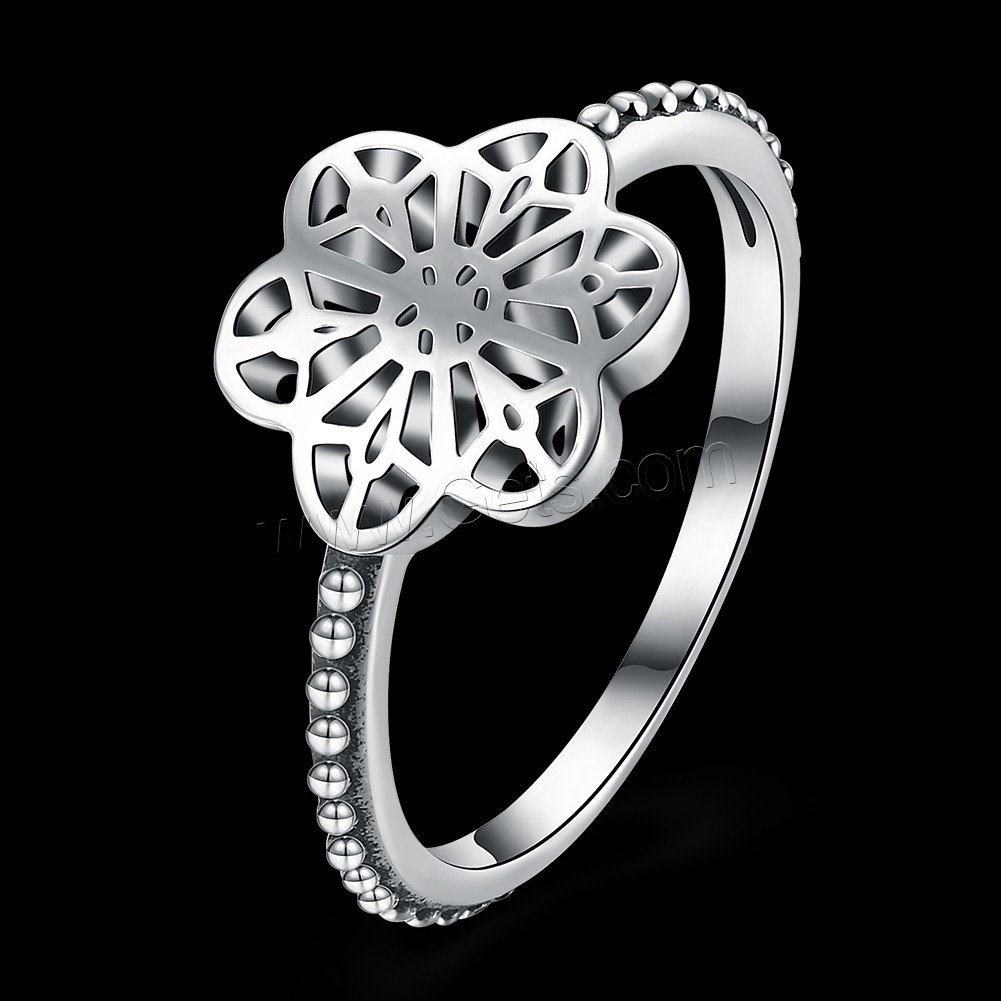 Thailand Sterling Silver, Flower, different size for choice & for woman & hollow, 12x10mm, Sold By PC