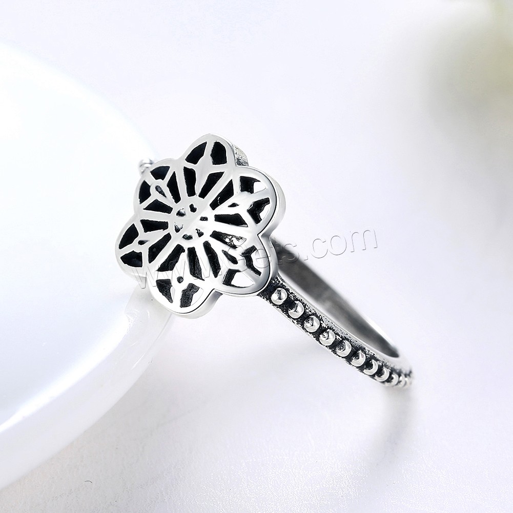 Thailand Sterling Silver, Flower, different size for choice & for woman & hollow, 12x10mm, Sold By PC