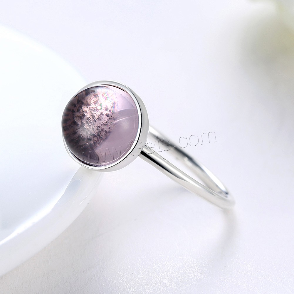 925 Sterling Silver, Flat Round, different size for choice & for woman & with cubic zirconia, 10mm, Sold By PC