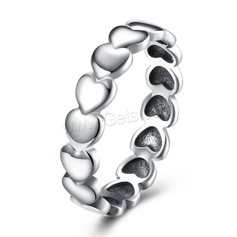 Thailand Sterling Silver, Heart, different size for choice & for woman, 4.50mm, Sold By PC