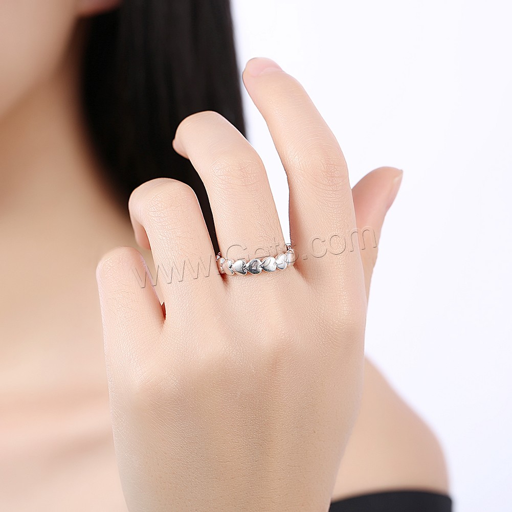 Favourer ® палец кольцо, Таиланд, Сердце, разный размер для выбора & Женский, 4.50mm, продается PC