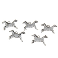 Zinc Alloy Animal Pendants, Horse, antique silver color plated, lead & cadmium free Approx 1mm 