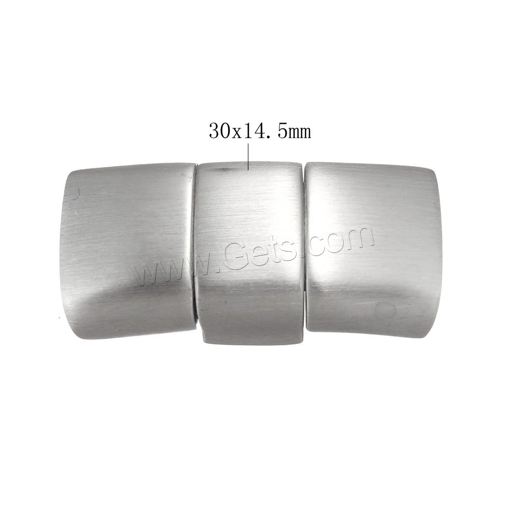 Stainless Steel Jewelry Clasp, plated, more colors for choice, 30x14.5x8.5mm, Hole:Approx 6x12mm, Sold By PC