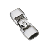 Stainless Steel Fold over Clasp, plated Approx 