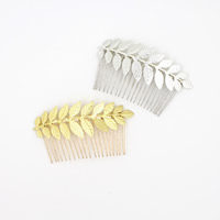 Bridal Decorative Hair Comb, Zinc Alloy, plated, for bridal lead & cadmium free 