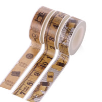 Decorative Tape, Paper, Rondelle, sticky 15mm, Approx 