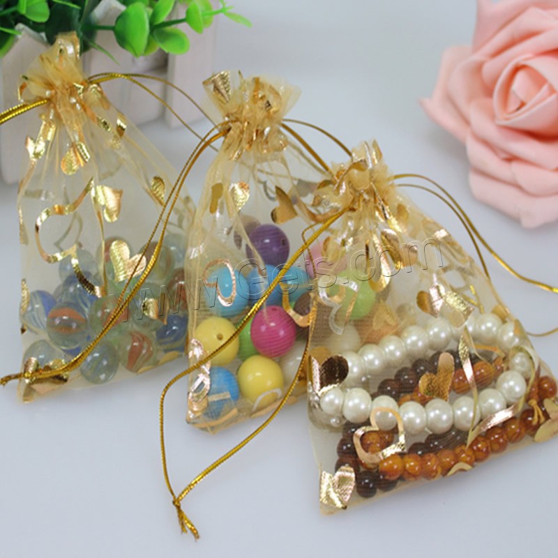 Organza Jewelry Pouches Bags, Rectangle, different size for choice, more colors for choice, 100PCs/Bag, Sold By Bag