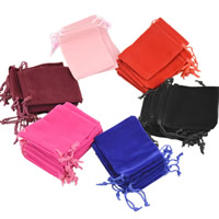 ベルベットのギフト袋, 綿ビロード, 長方形, 無色 50パソコン/バッグ, 売り手 バッグ