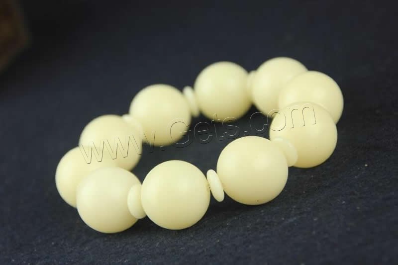 Wrist Mala, White Bodhi Root, Round, Unisex & different size for choice, Length:Approx 7 Inch, Sold By Strand