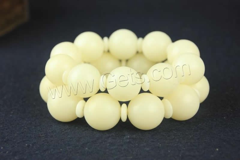 Wrist Mala, White Bodhi Root, Round, Unisex & different size for choice, Length:Approx 7 Inch, Sold By Strand