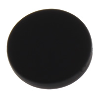 Solid Color Acrylic Beads, Flat Round, rubberized Approx 2mm 