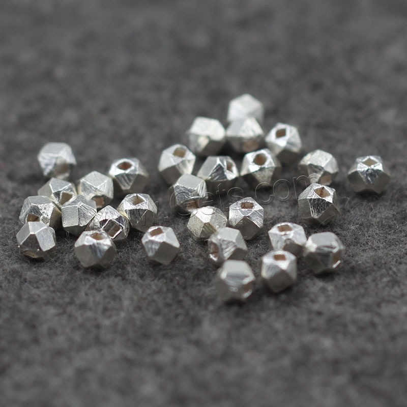 Round Sterling Silver Beads, 925 Sterling Silver, different size for choice & faceted, Sold By Bag