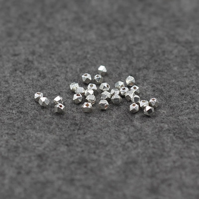 Round Sterling Silver Beads, 925 Sterling Silver, different size for choice & faceted, Sold By Bag