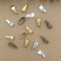 Brass Snap On Bail, plated nickel, lead & cadmium free 
