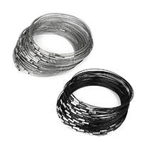 Нержавеющая сталь застежка резиновый шнур ожерелье, стальной провод, латунь Замочек винтовой (с резьбой), электрофорез, Много цветов для выбора, 1mm, длина:16 дюймовый, продается Strand