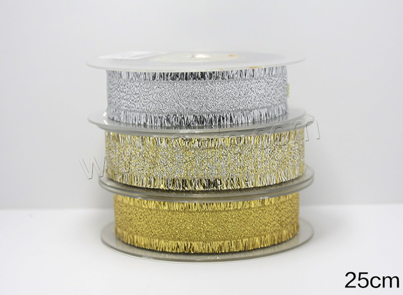 Organza Ribbon, Polyester, with plastic spool, different size for choice, more colors for choice, 100Yard/Spool, Sold By Spool