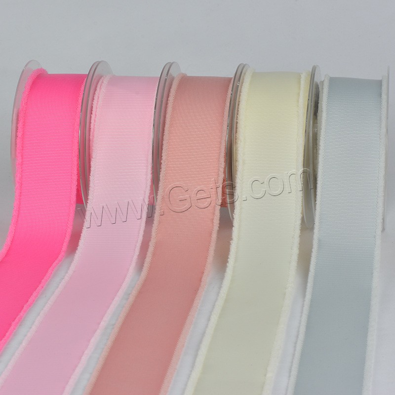 Organza Ribbon, Polyester, with plastic spool, different size for choice, more colors for choice, 50Yard/Spool, Sold By Spool