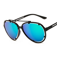 Mode Sonnenbrillen, PC Kunststoff, mit PC Kunststofflinse & Zinklegierung, Spritzlackierung, unisex, keine, 150x48x140mm, verkauft von PC