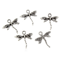 Zinc Alloy Jewelry Pendants, Dragonfly, antique silver color plated, lead & cadmium free Approx 2mm 