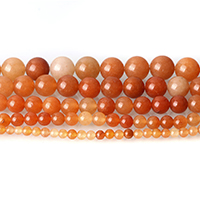 Dyed Jade Beads, Round orange Approx 0.5-1.5mm Approx 15 Inch 