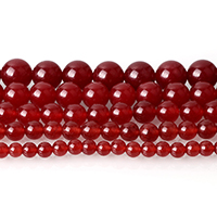 Dyed Jade Beads, Round red Approx 0.5-2mm Approx 15 Inch 