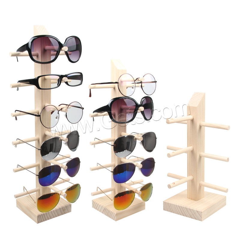 madera soporte para gafa, diverso tamaño para la opción & diferentes estilos para la opción, Vendido por UD