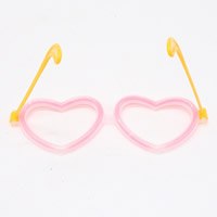 plastique Montures de lunettes, coeur, pour les enfants & lumineux, 150mm, Vendu par PC
