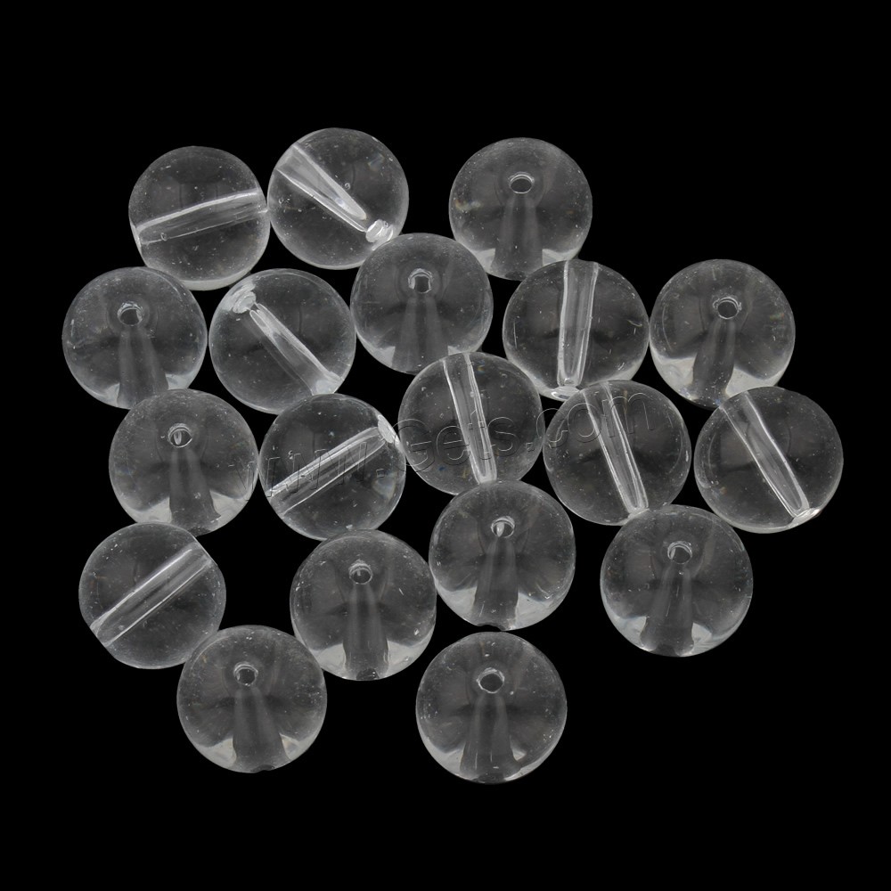 Perles de cristal rondes , normes différentes pour le choix, plus de couleurs à choisir, 10PC/sac, Vendu par sac