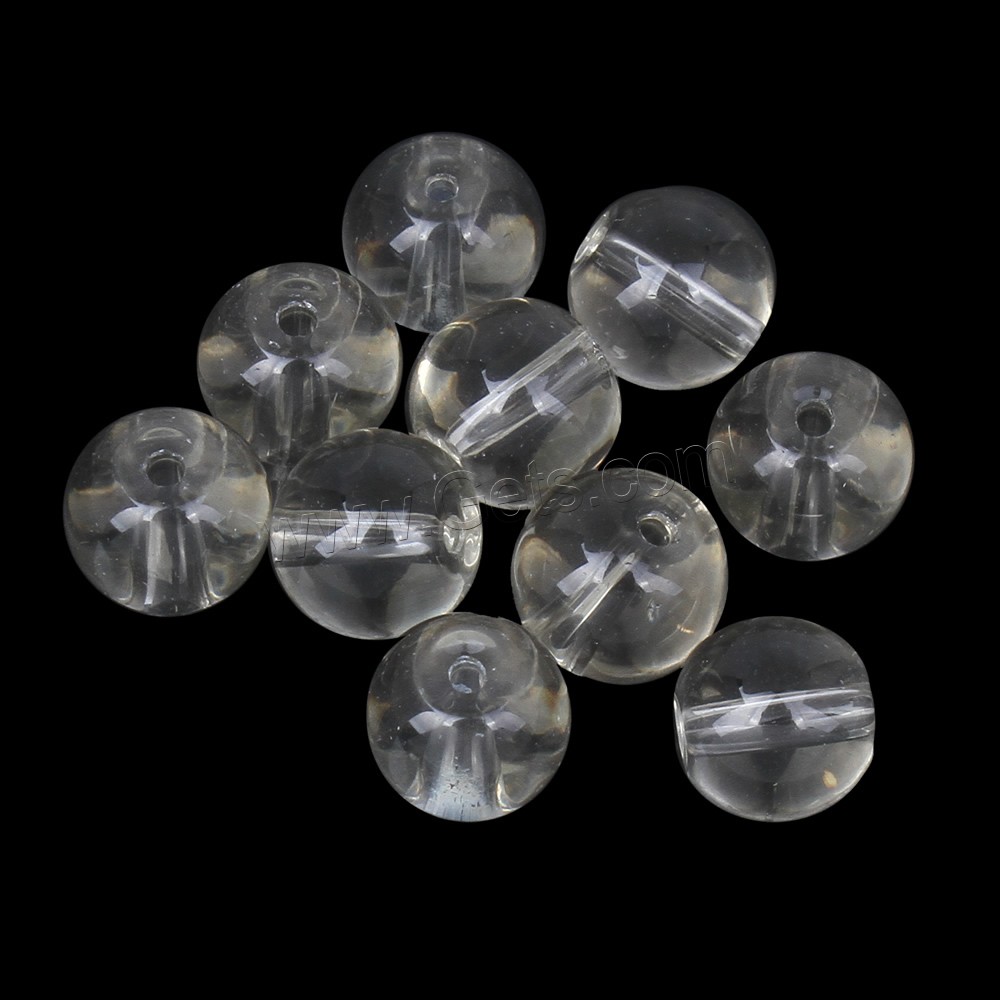 Runde Kristallperlen, Kristall, verschiedene Größen vorhanden, keine, 10PCs/Tasche, verkauft von Tasche