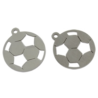 Stainless Steel Pendants, Football, original color Approx 1mm 