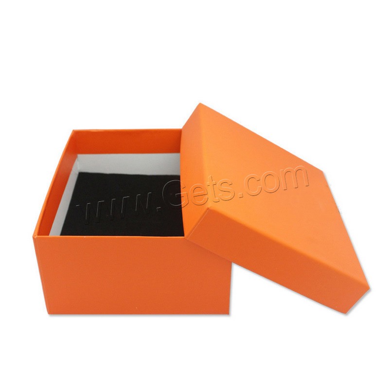 Картоновая ювелирная шкатулка для комплектов, бумага, кольцо & серьги & ожерелье, с Губка, разный размер для выбора, красно-оранжевый, продается PC