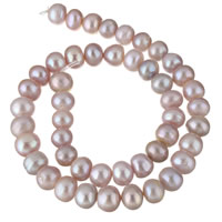 Potato Cultured Freshwater Pearl Beads, natural, purple, 10-11mm Approx 0.8mm Approx 15.7 Inch 
