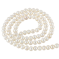 Potato Cultured Freshwater Pearl Beads, natural, white, 4-5mm Approx 0.8mm Approx 15.7 Inch 