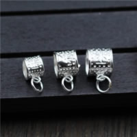 Sterling Silver Bail Beads, 925 Sterling Silver Approx 2-3mm 