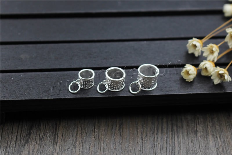 Sterling Silver Bail Beads, 925 Sterling Silver, different size for choice, Hole:Approx 2-3mm, Sold By PC