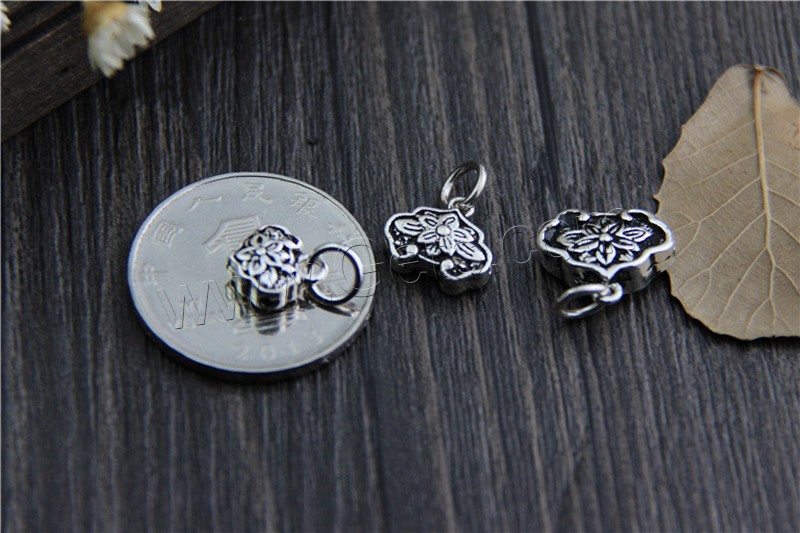 Thailand Sterling Silver Pendants, different size for choice, Hole:Approx 2mm, Sold By PC