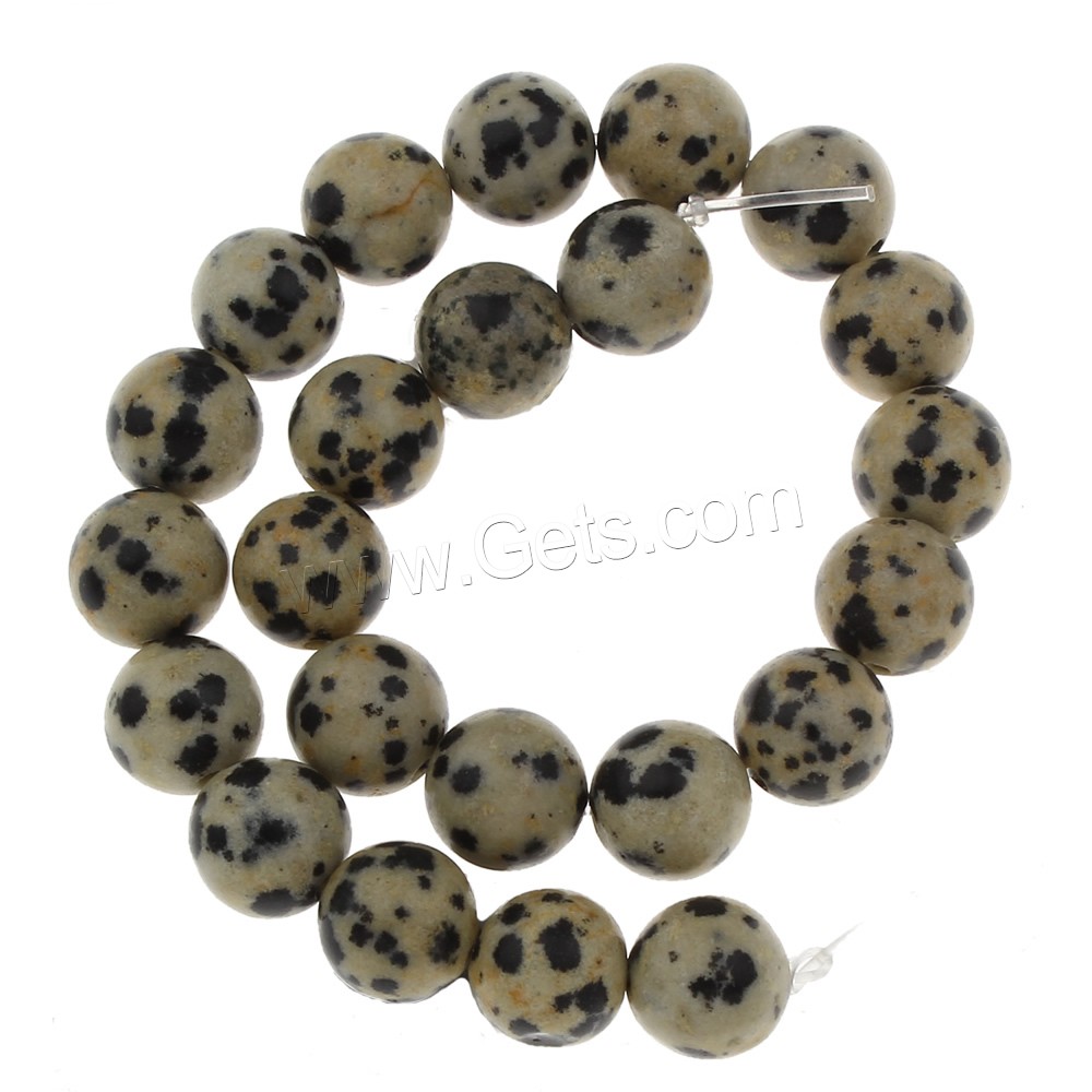 Dalmatian Beads, Round, different length for choice & different size for choice, Hole:Approx 1mm, Sold By Strand
