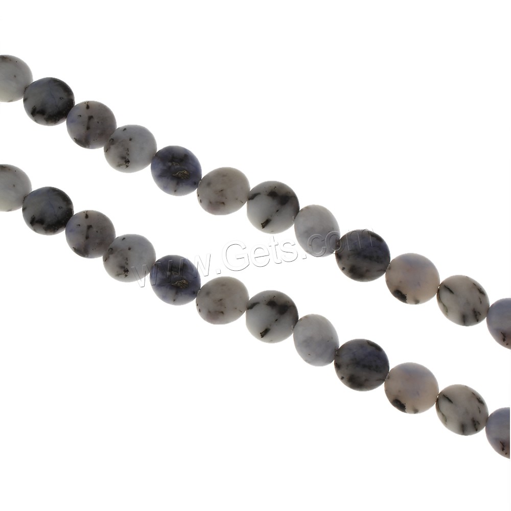 Natural Blue Agate Beads, Flat Round, different size for choice, Hole:Approx 1mm, Length:Approx 15 Inch, Sold By Strand