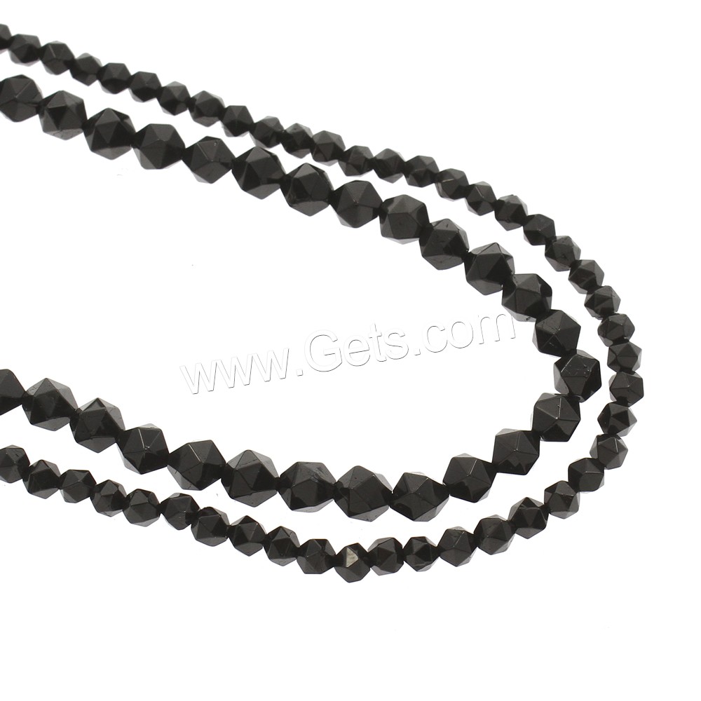 Schorl Beads, natural, October Birthstone & different size for choice, Hole:Approx 1mm, Length:Approx 15.5 Inch, Sold By Strand