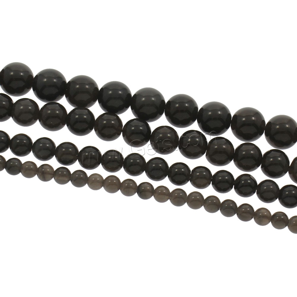 Ice Obsidian Beads, Round, natural, different size for choice, Hole:Approx 1mm, Length:Approx 15.5 Inch, Sold By Strand