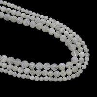 Natural Moonstone Beads, Blue Moonstone, Round Approx 1mm Approx 15.5 Inch 